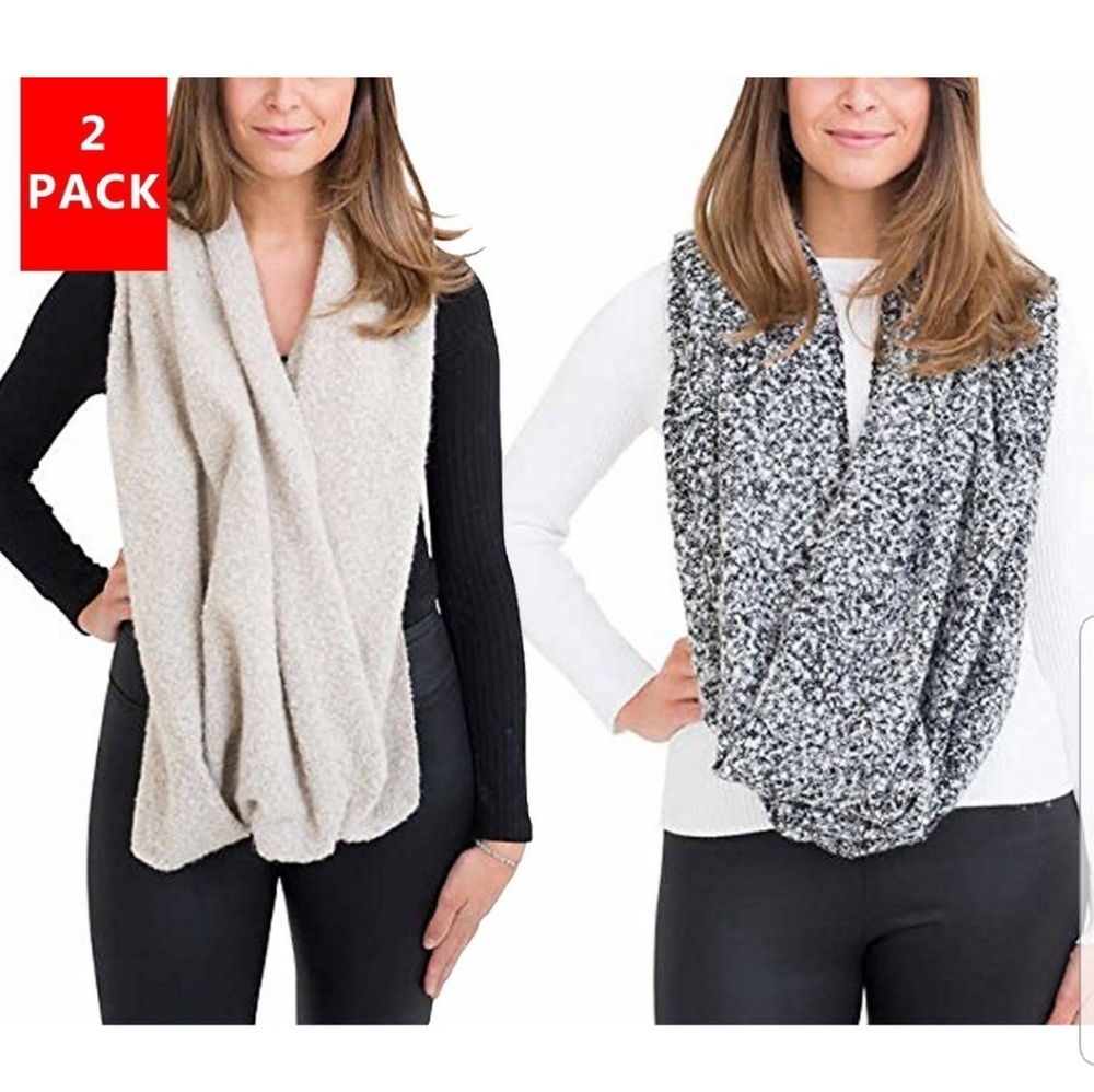Set of 2 Chuncky Infinity Scarfs | Emmanuel Gerard